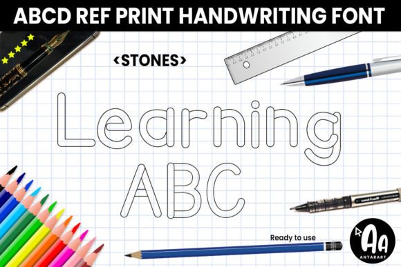 Abcd Ref Stones: A Modern Font for Educational and Creative Projects