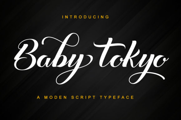 Baby Tokyo: A Modern Calligraphic Typeface for Creative Projects
