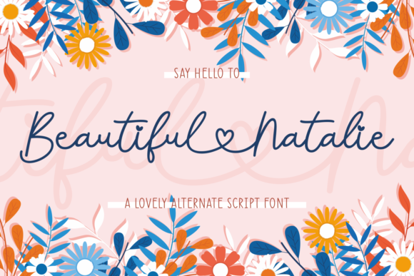 Beautiful Natalie: Elegant Script for Modern Brands