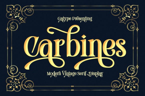 Carbines: A Retro Serif Font for Bold, Modern Branding