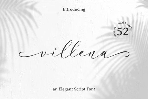 Discover the Magic of Villena: Your Go-To Creative Script Font