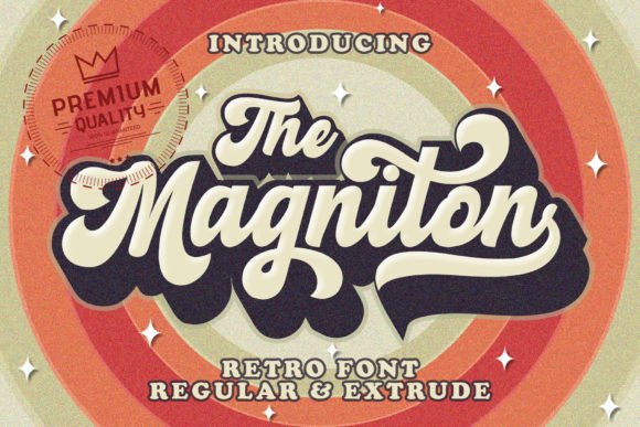 Magniton: A Retro Handwritten Font for Bold Headlines