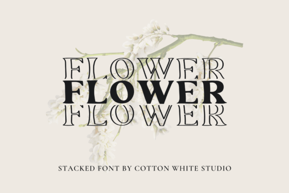 Make a Bold Statement with Flower Typeface