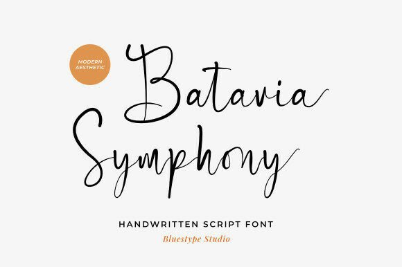 Meet Batavia Symphony: A Modern Handwritten Masterpiece