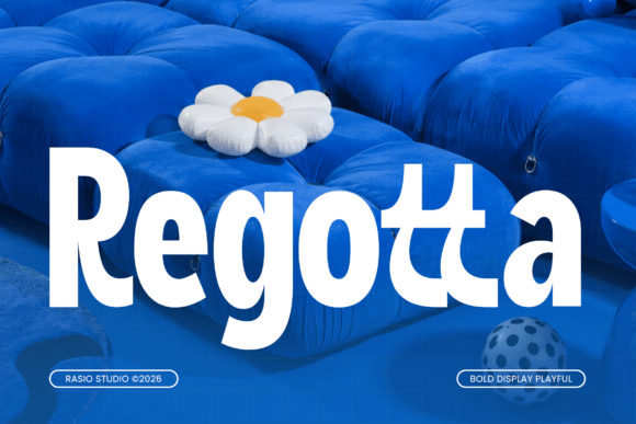Regotta: A Bold, Playful Display Font for Modern Design