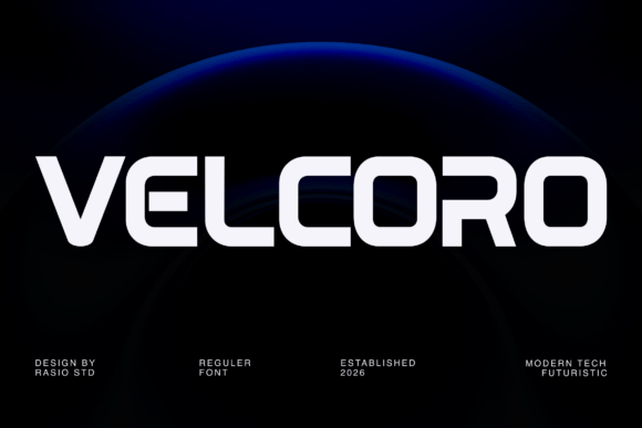 Velcoro: The Cybernetic Display Font for Bold Brands